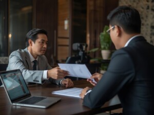 Foreign investor consulting a Bali business lawyer about PT PMA